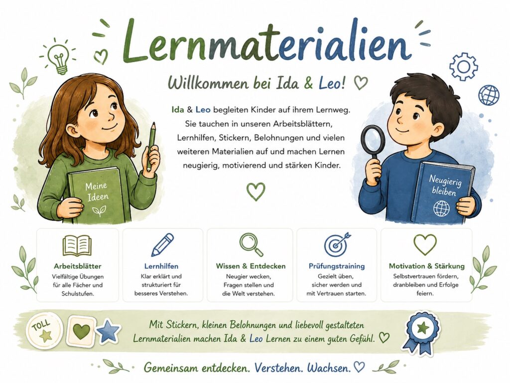 vorstellung ida und leo als lernmaterialien